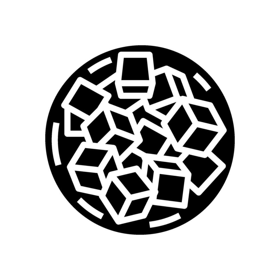 tofu japanese food glyph icon vector illustration