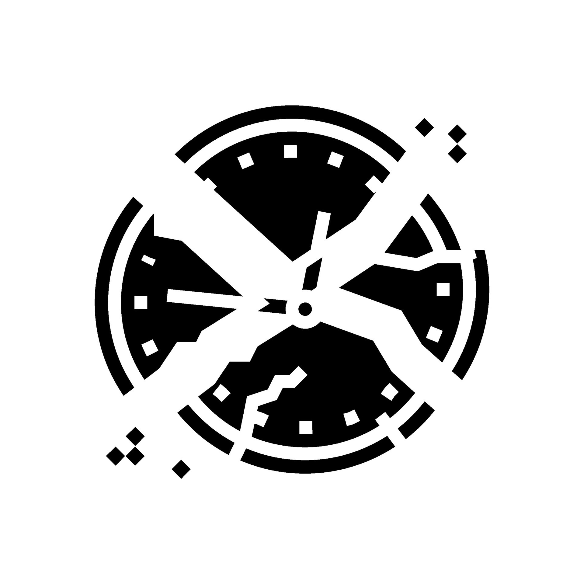 broken clock sad mood glyph icon vector illustration 26111393 Vector