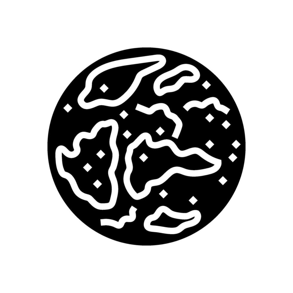 red planet mars planet glyph icon vector illustration