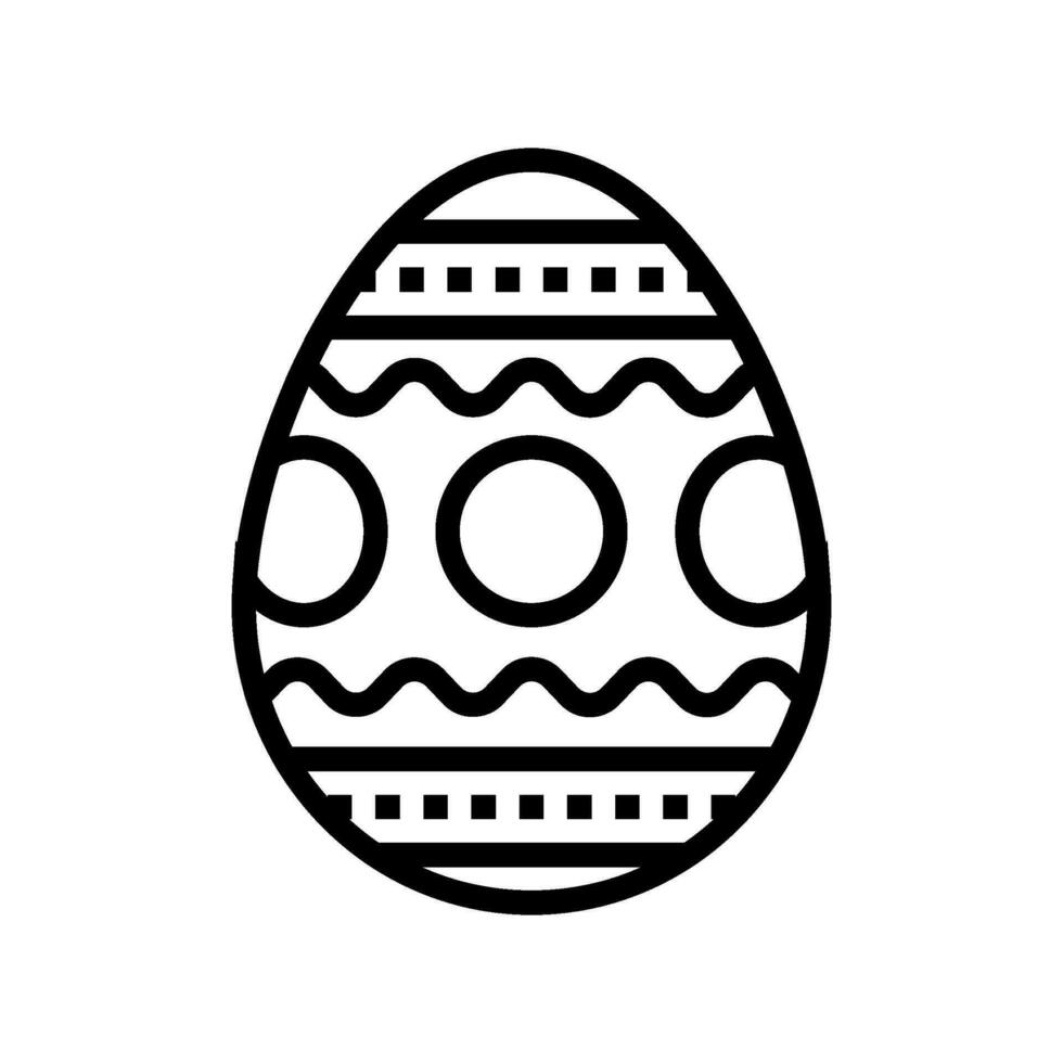 Pascua de Resurrección huevo pollo granja comida línea icono vector ilustración