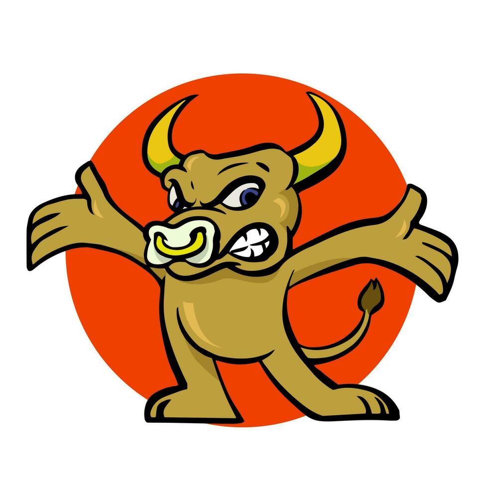 Buffalo Mascot Brand vector