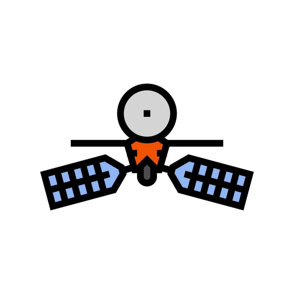 mars reconnaissance orbiter planet color icon vector illustration