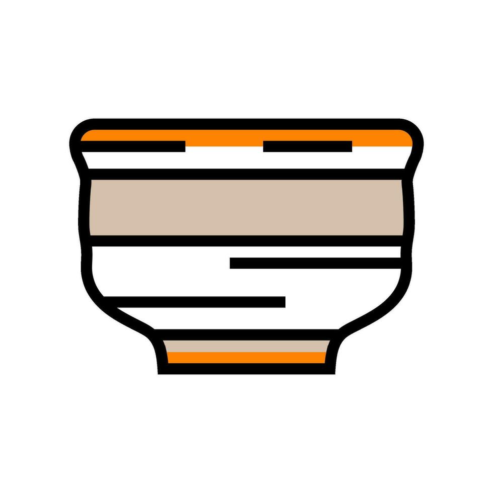 sake cup japanese food color icon vector illustration