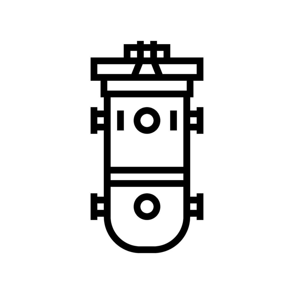 reactor vessel nuclear energy line icon vector illustration 26111725 ...