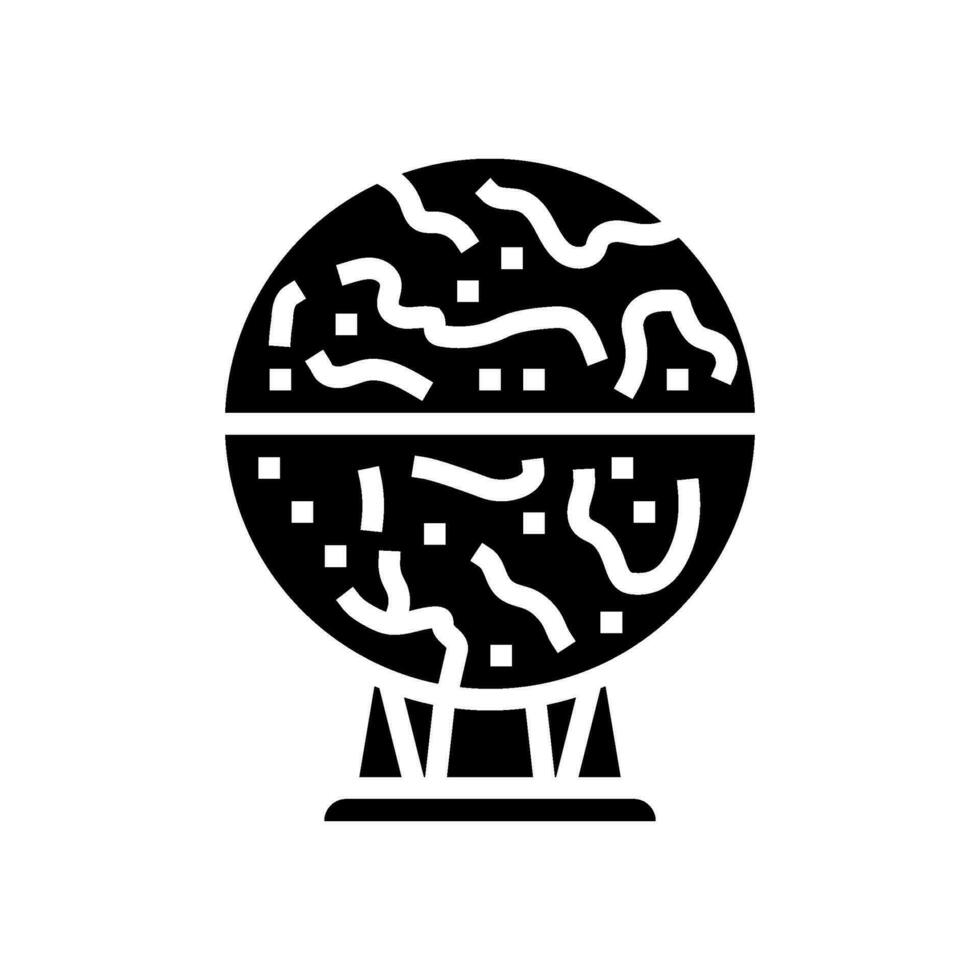 mars globe planet glyph icon vector illustration