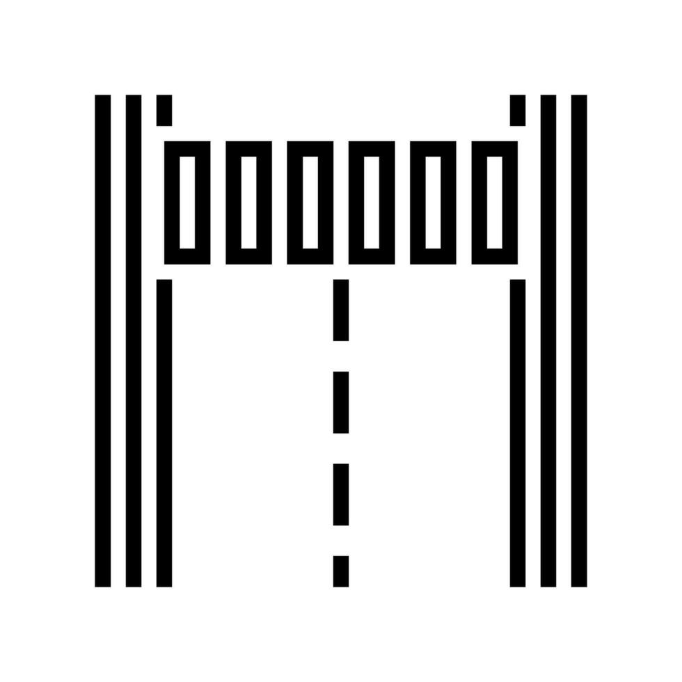 road marking civil engineer line icon vector illustration