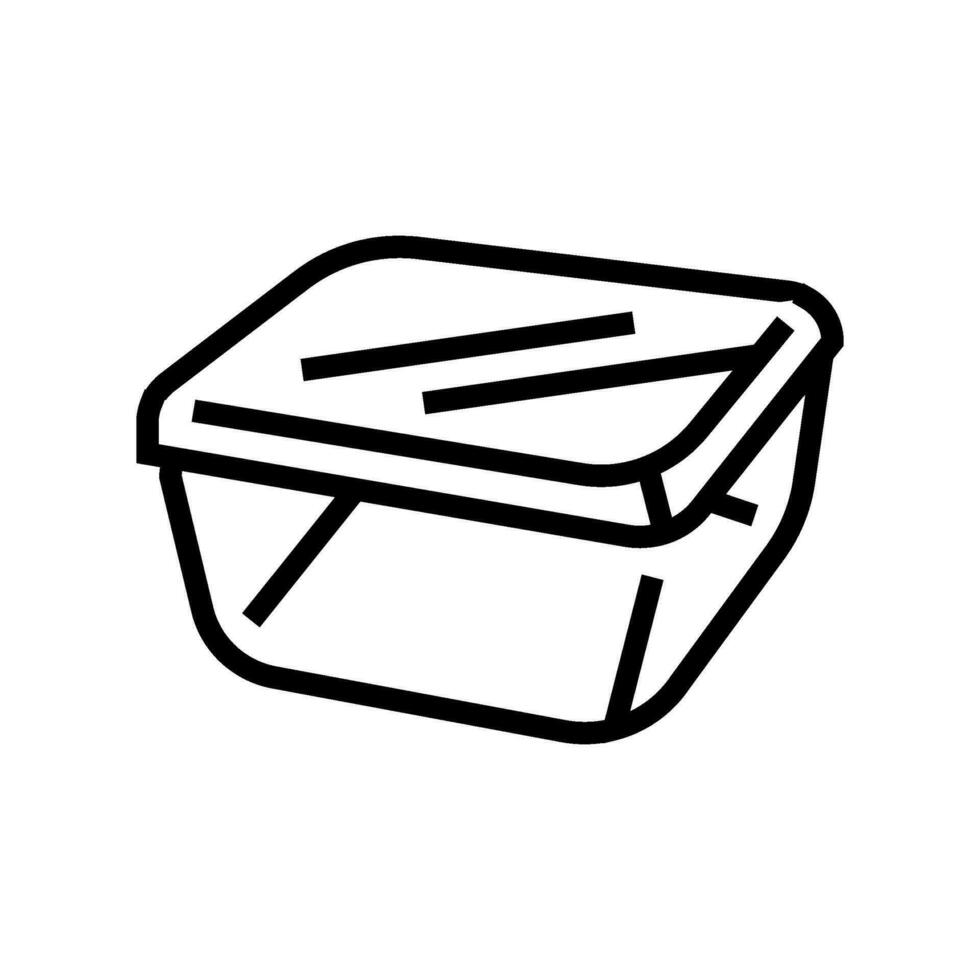 lunch box glass school line icon vector illustration