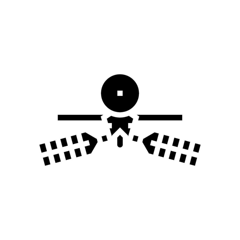 mars reconnaissance orbiter planet glyph icon vector illustration