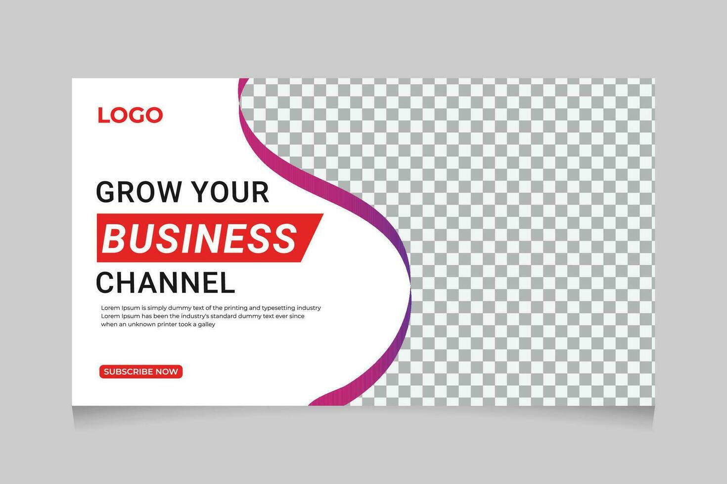Business Online Business Video Thumbnail and web banner template Design vector