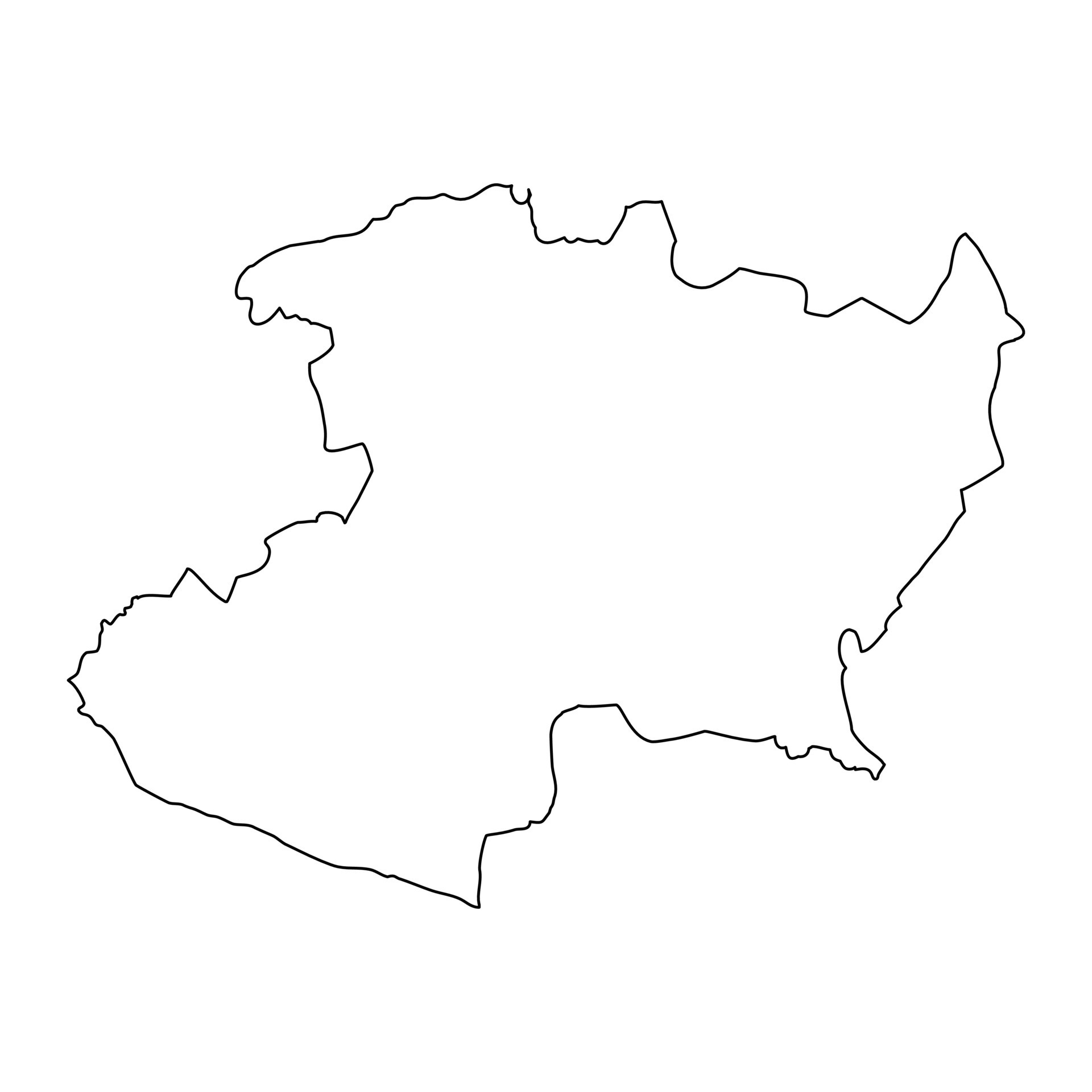 Michoacan state map, administrative division of the country of Mexico. Vector illustration