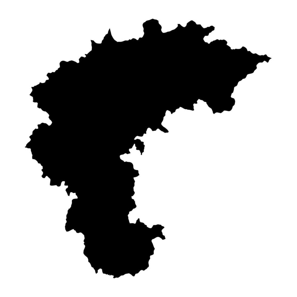 North Chungcheong map, province of South Korea. Vector illustration.