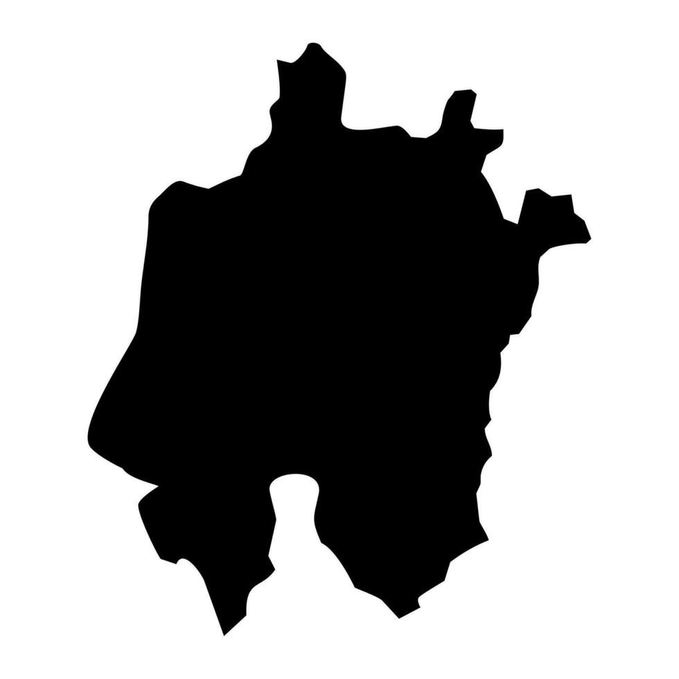 Daejeon map, metropolitan city of South Korea. Vector illustration.