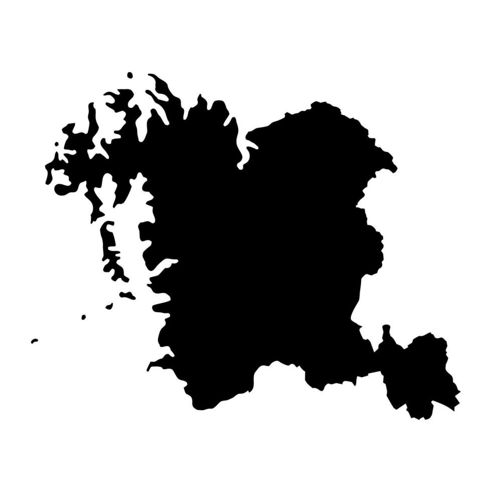 South Chungcheong map, province of South Korea. Vector illustration.
