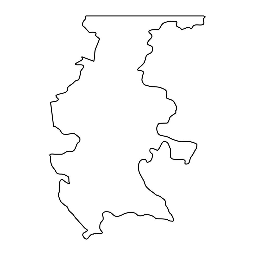 Quiche department map, administrative division of the country of Guatemala. Vector illustration.