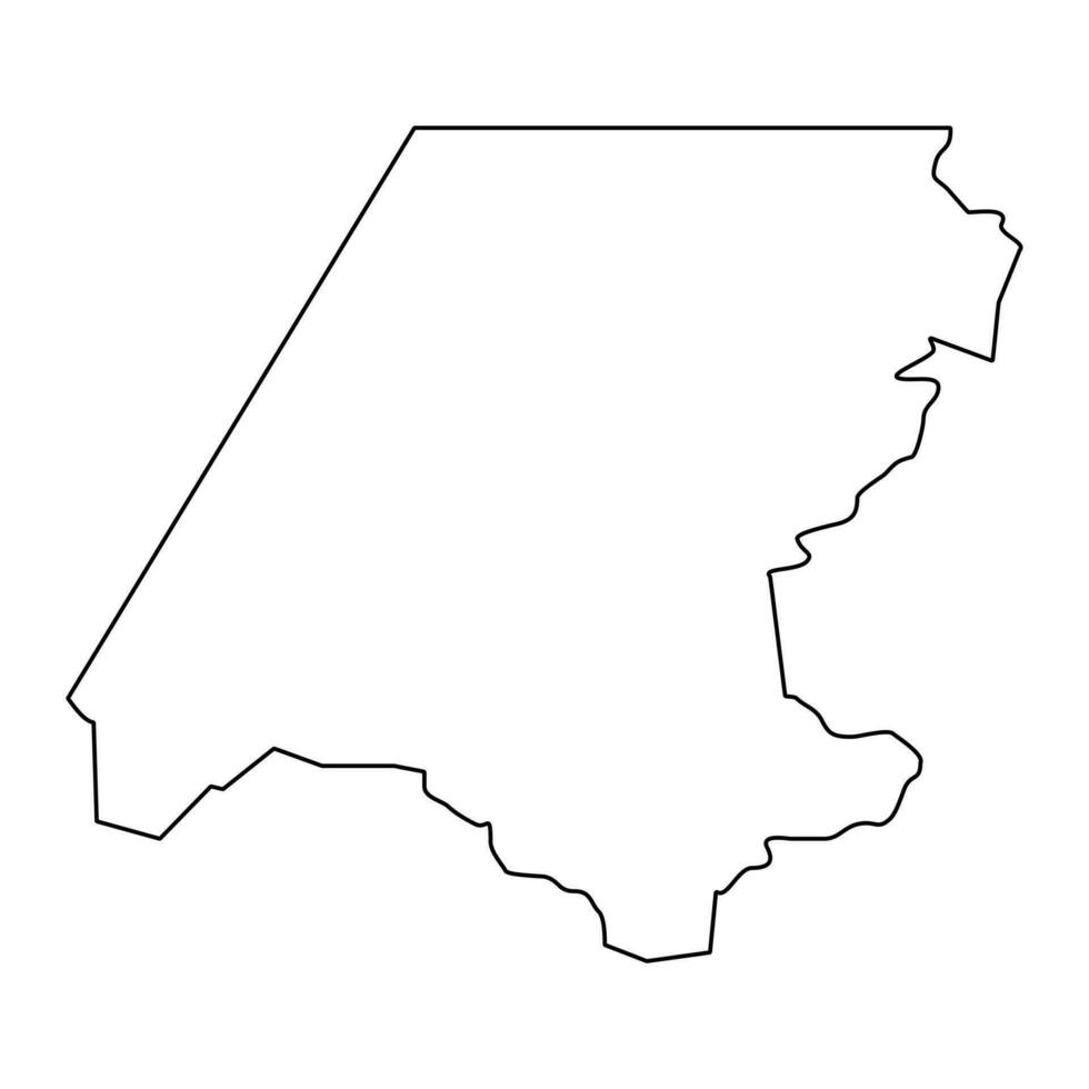 Huehuetenango department map, administrative division of the country of Guatemala. Vector illustration.