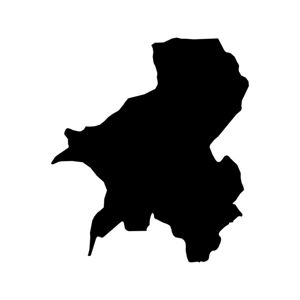 Taraba state map, administrative division of the country of Nigeria. Vector illustration.