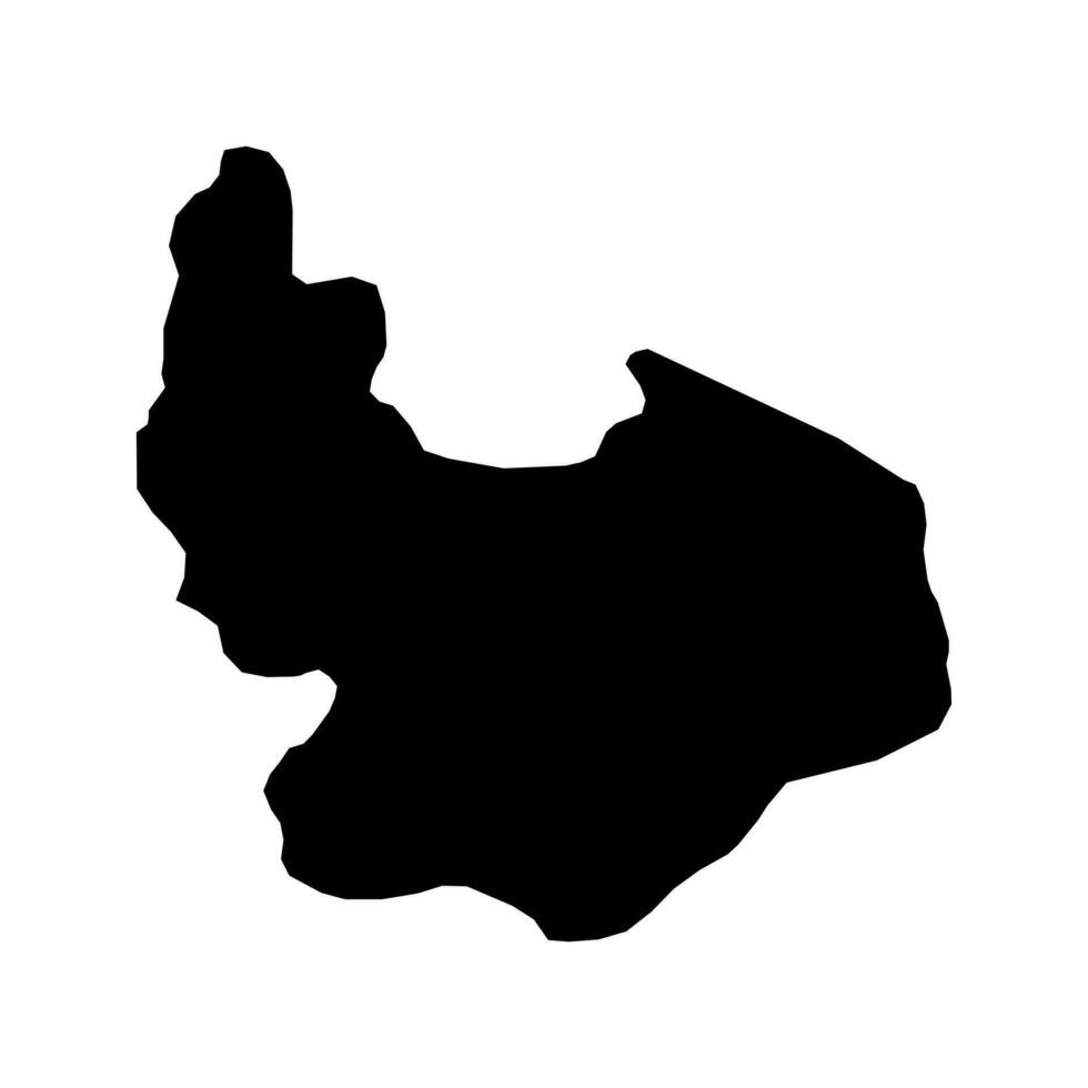 Plateau state map, administrative division of the country of Nigeria. Vector illustration.