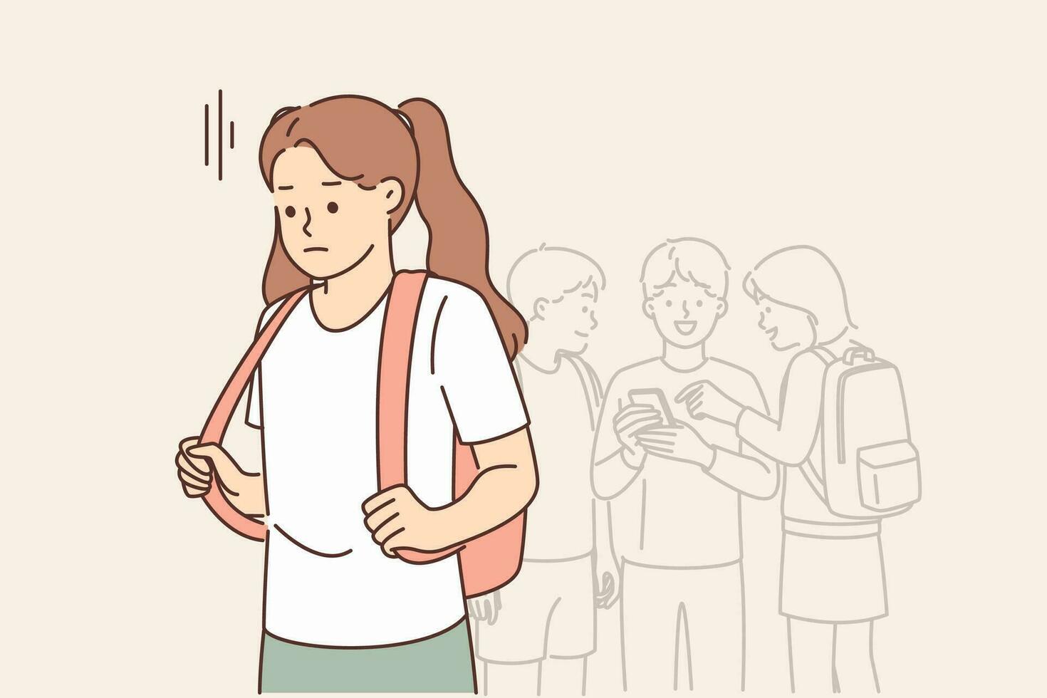 solitario-chica-de-escuela-es-triste-porque-de-carencia-de-amigos-y