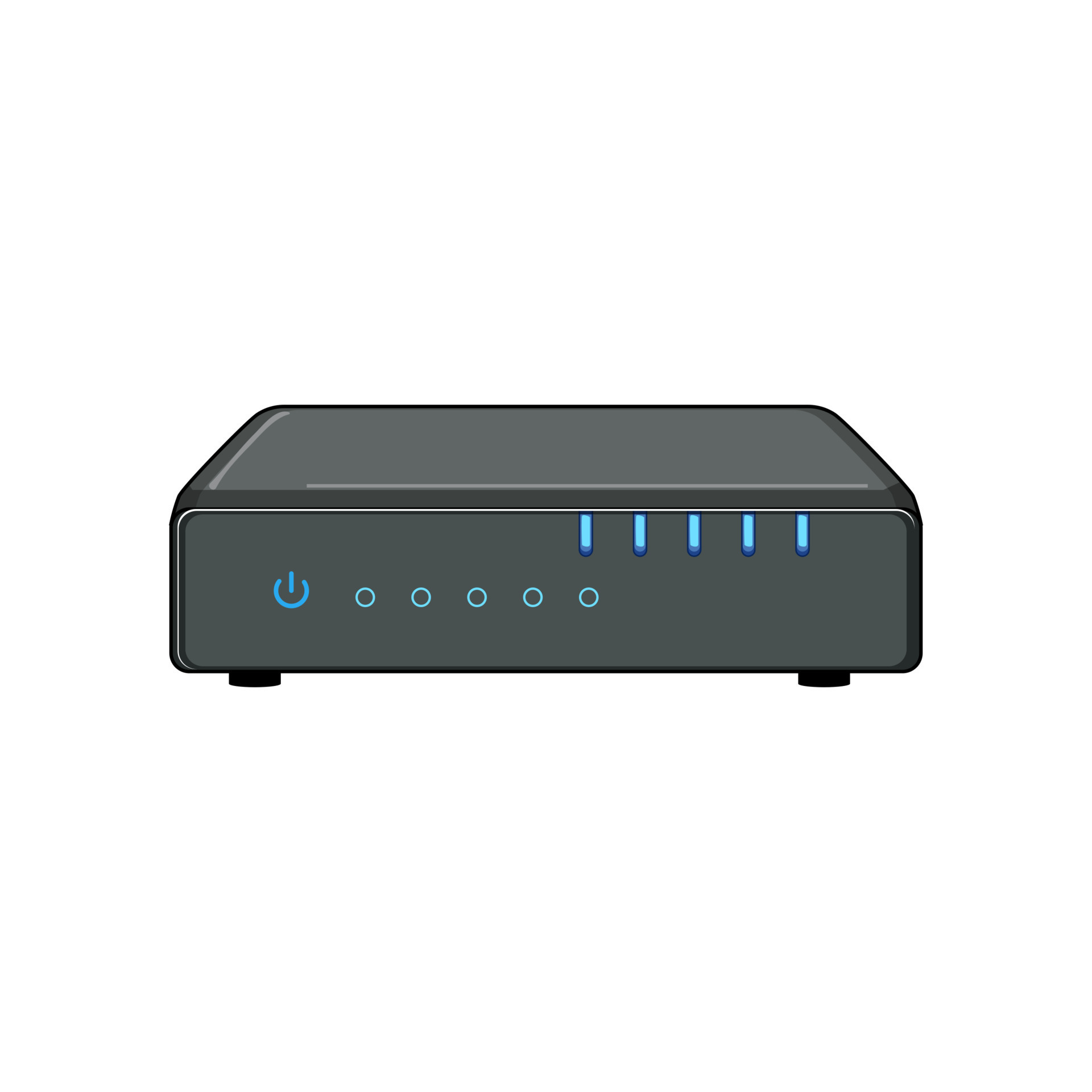 Internet dsl modem cartoon vector illustration 26112987 vector art at