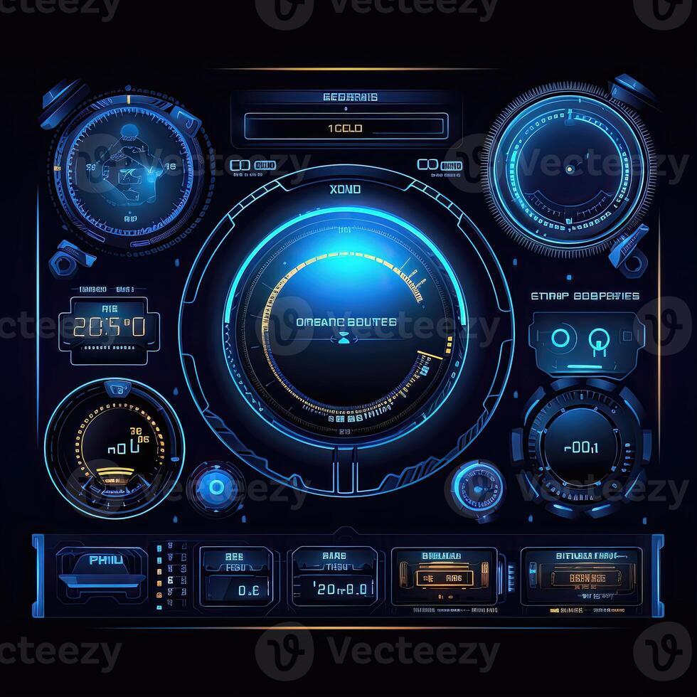 circle hud elements photo