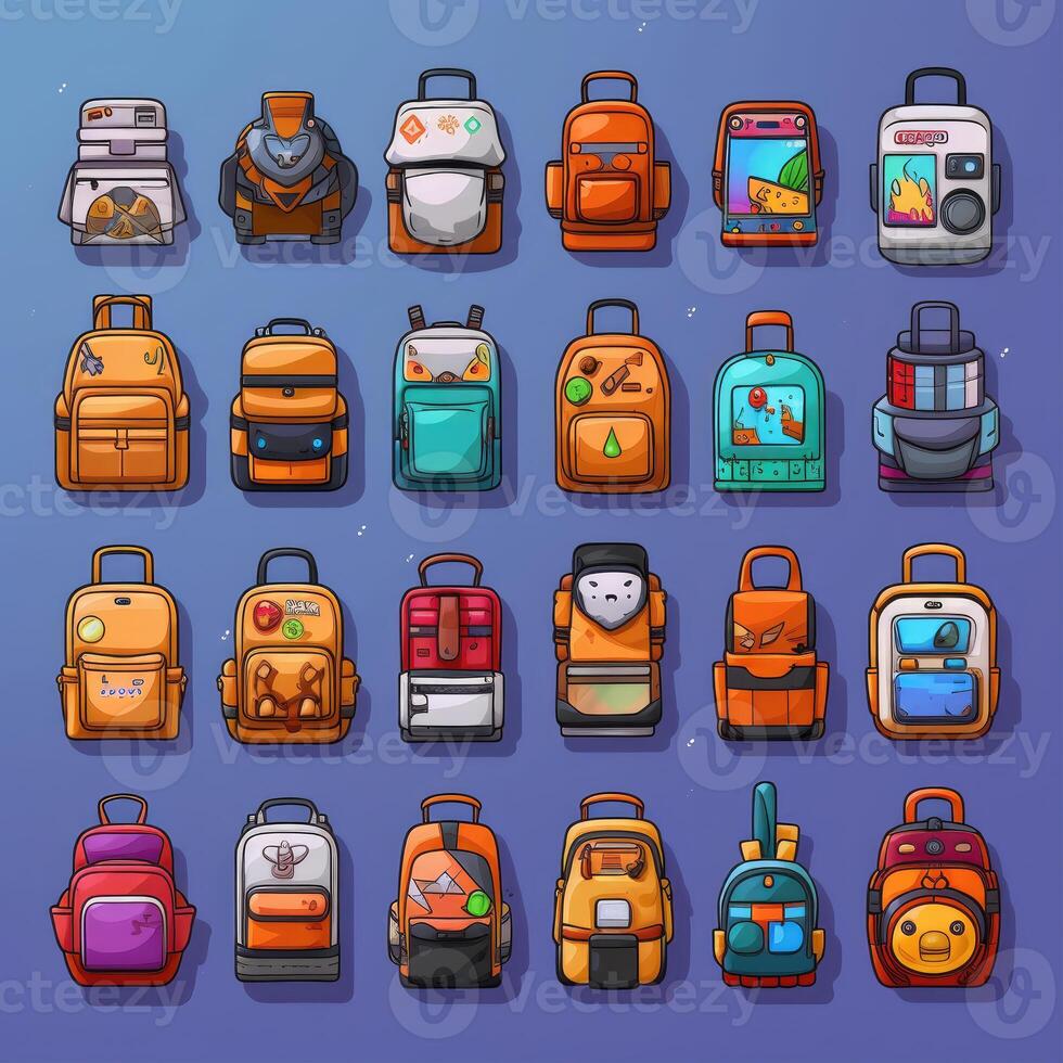 background school backpack photo