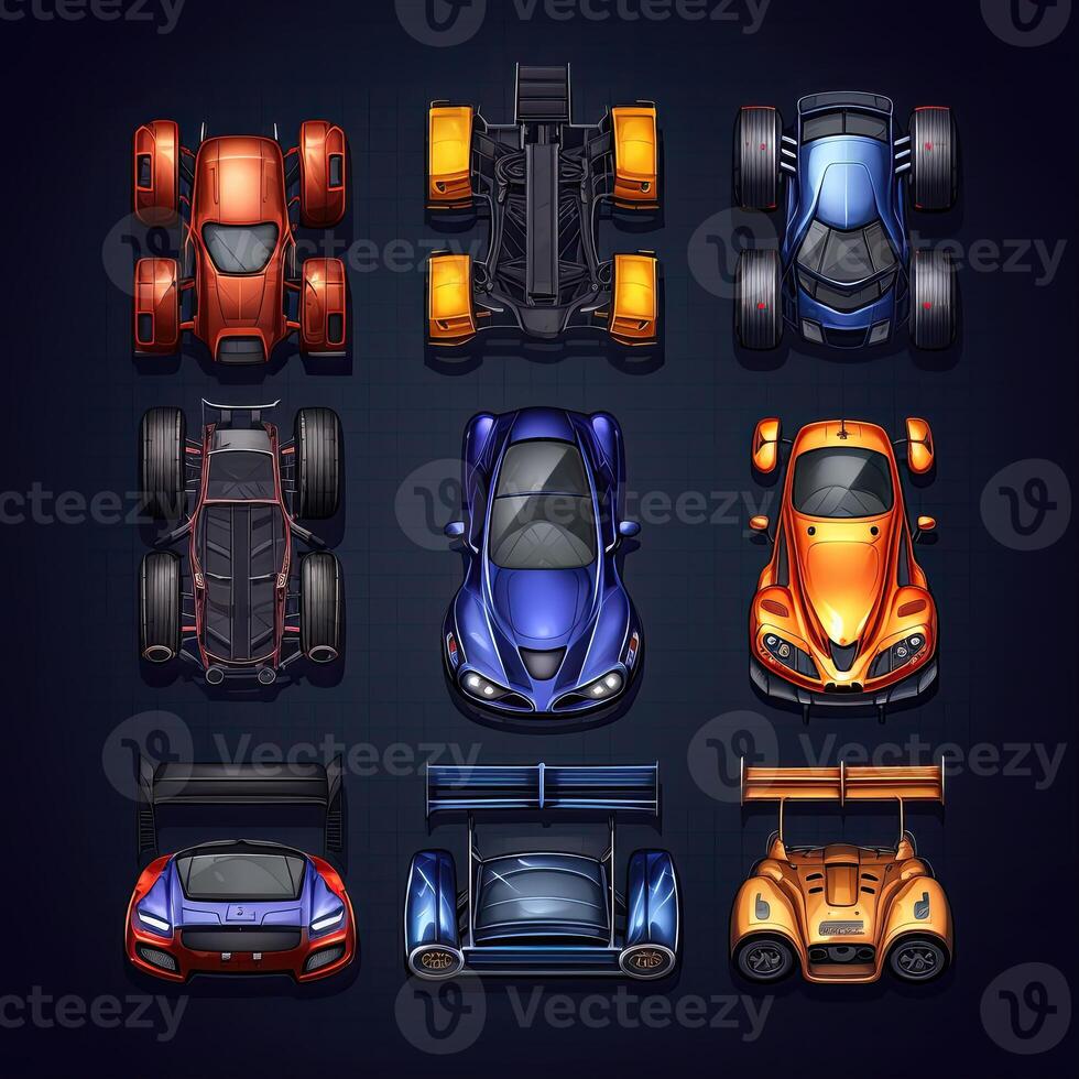 game games race car top ai generated photo