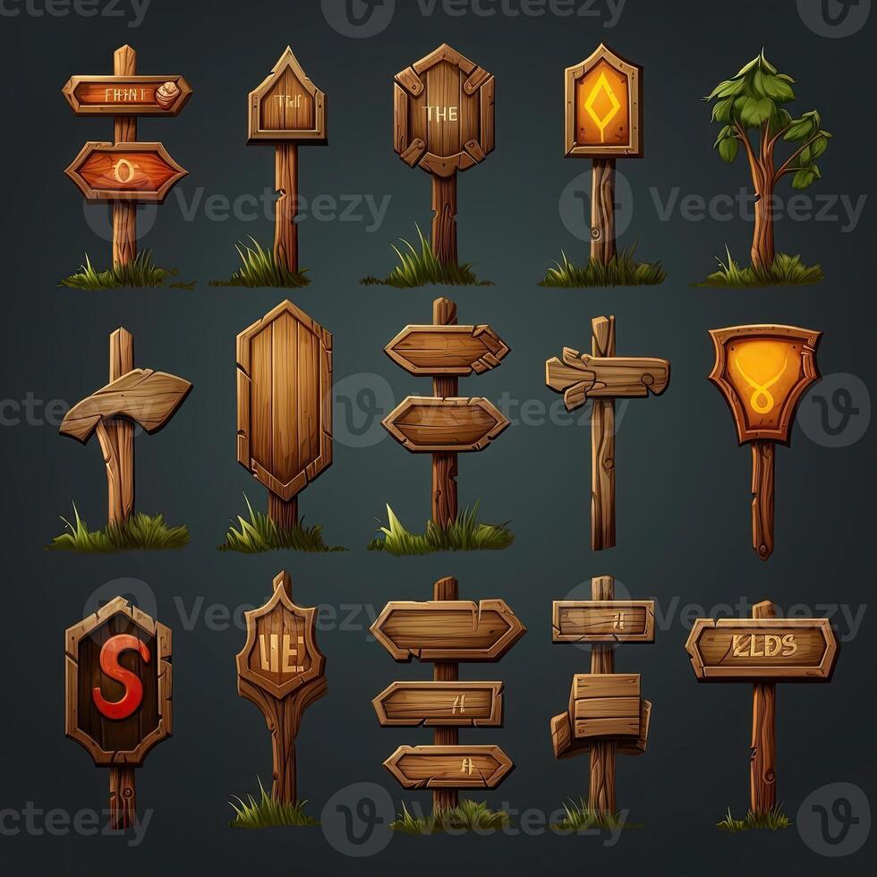 frame wooden board signpost photo