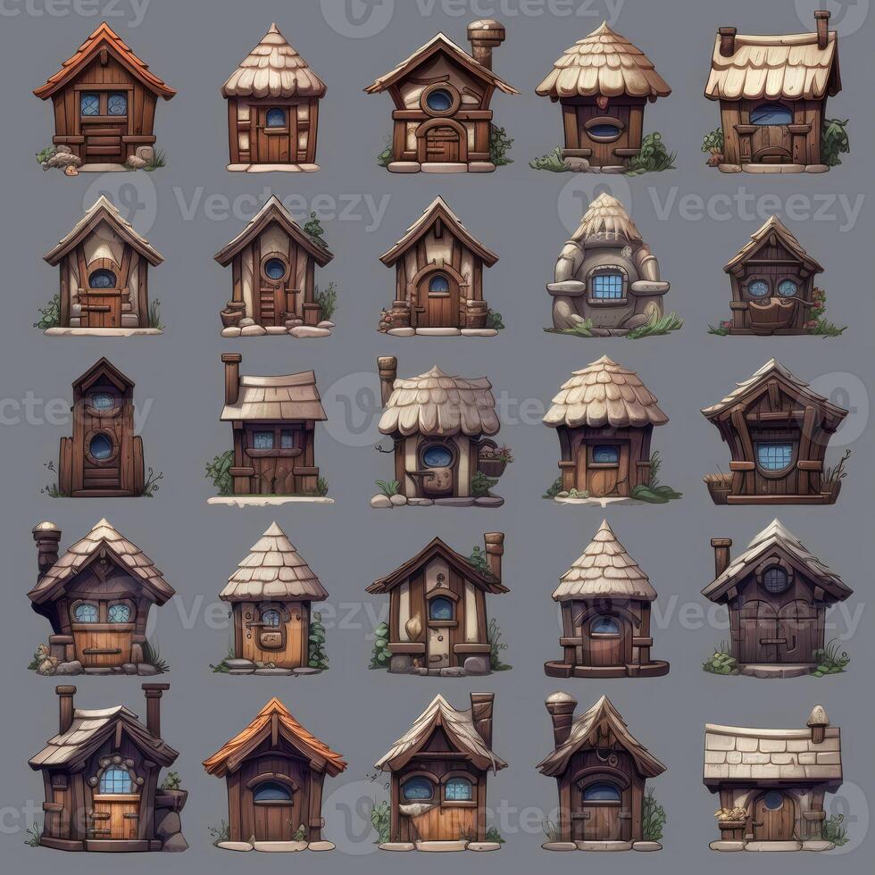 design game wooden house photo
