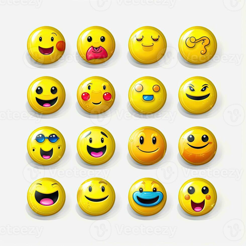yellow emoji smiley ai generated photo