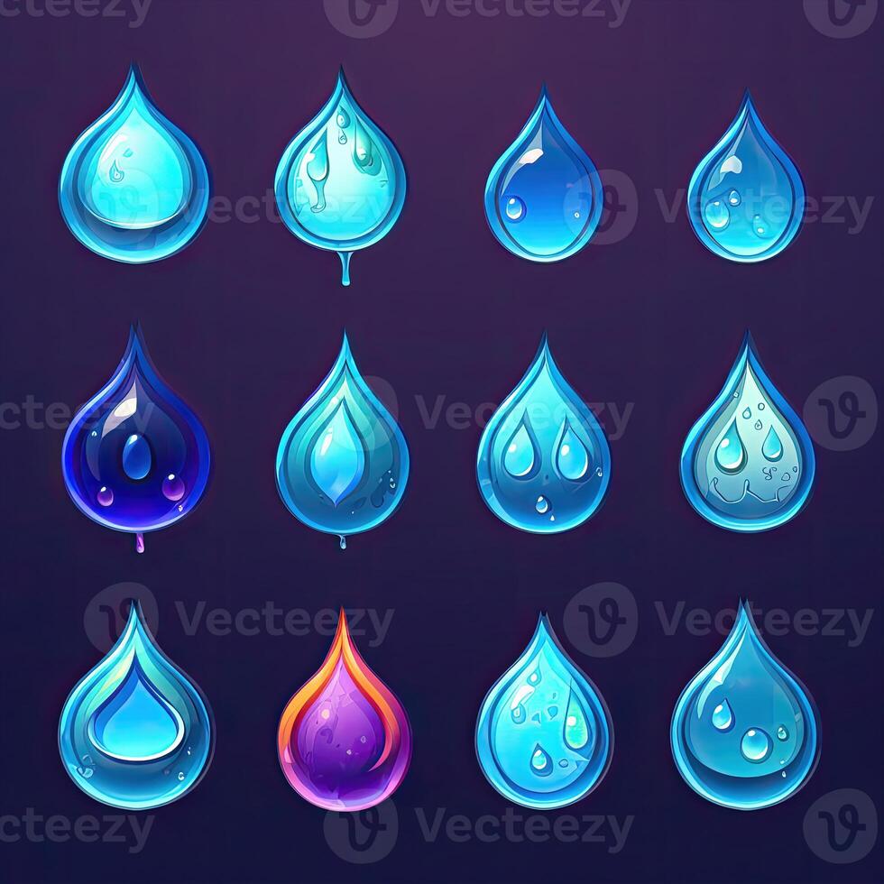 background water drop design photo
