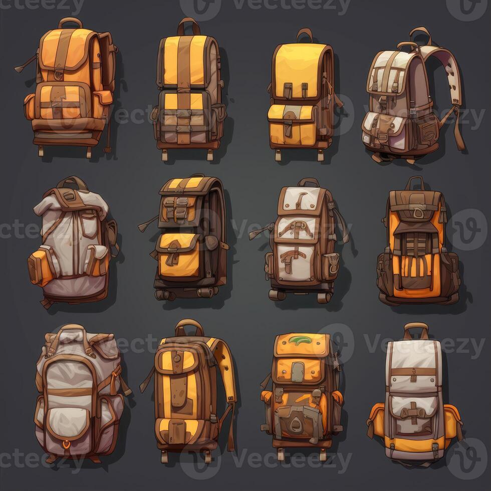 journey backpack camping ai generated photo