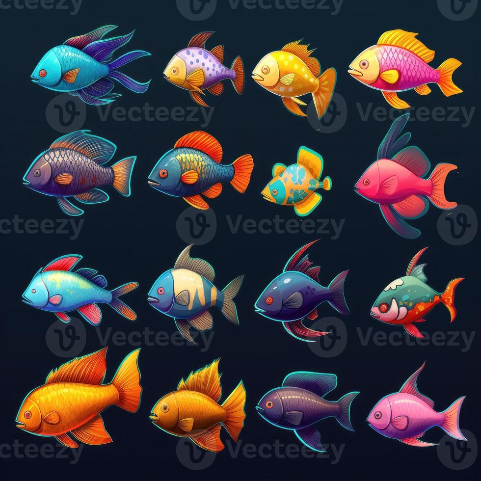 colorful fish aquarium photo