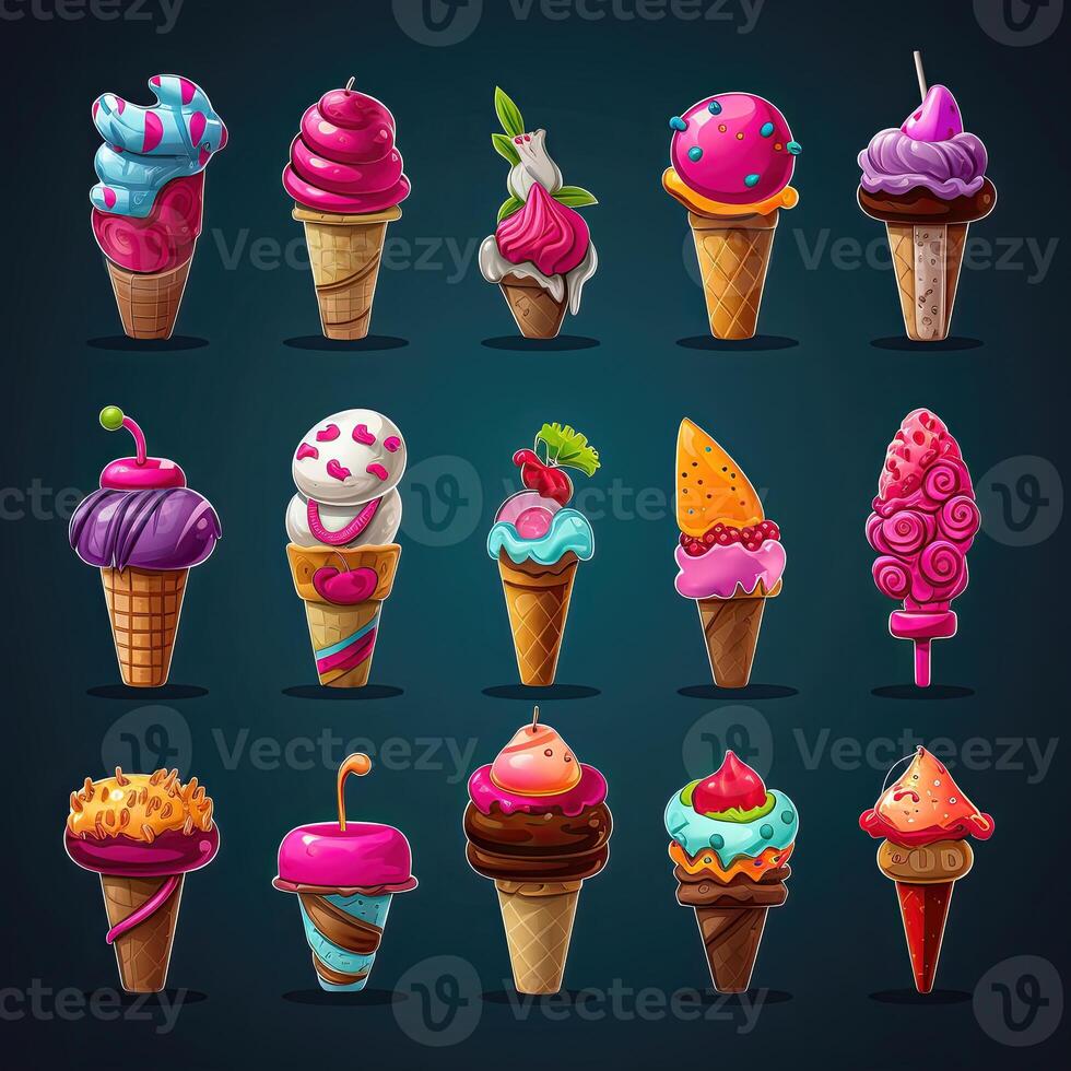 strawberry ice cream photo