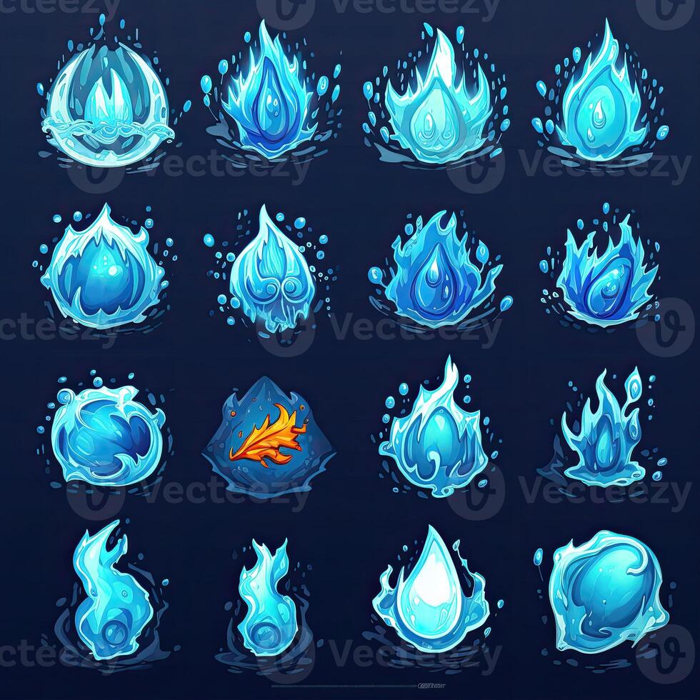 liquid games blue water splash photo