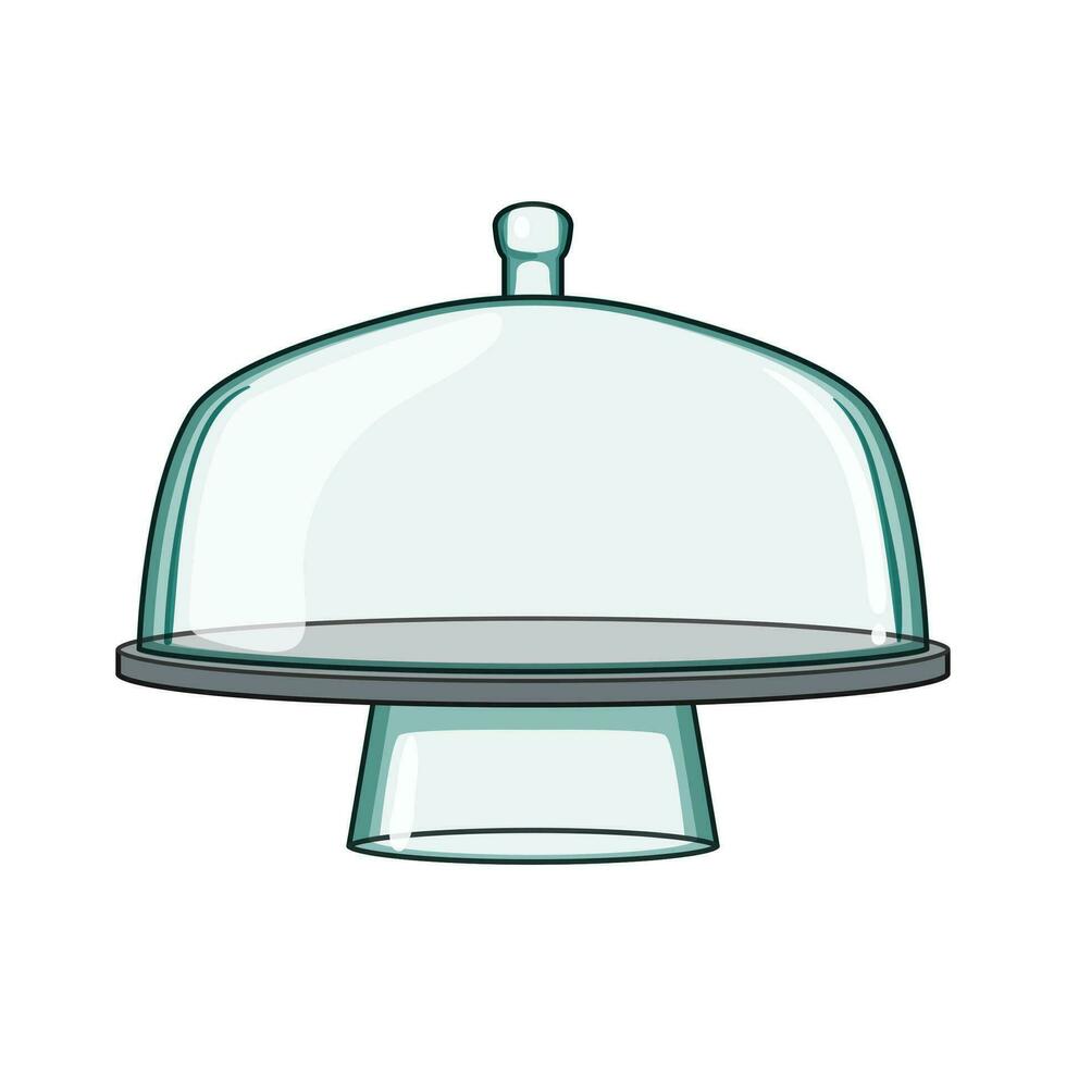 decoration cake dome cartoon vector illustration