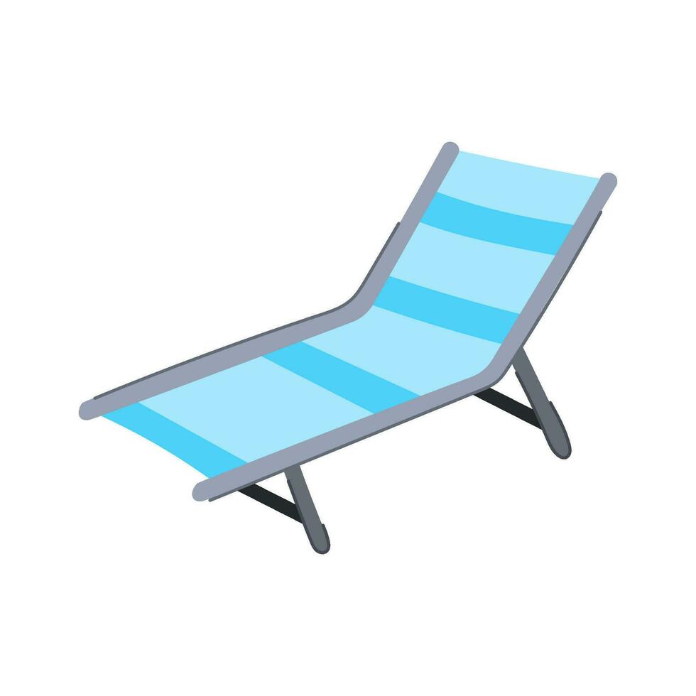 collapsible camping cot cartoon vector illustration