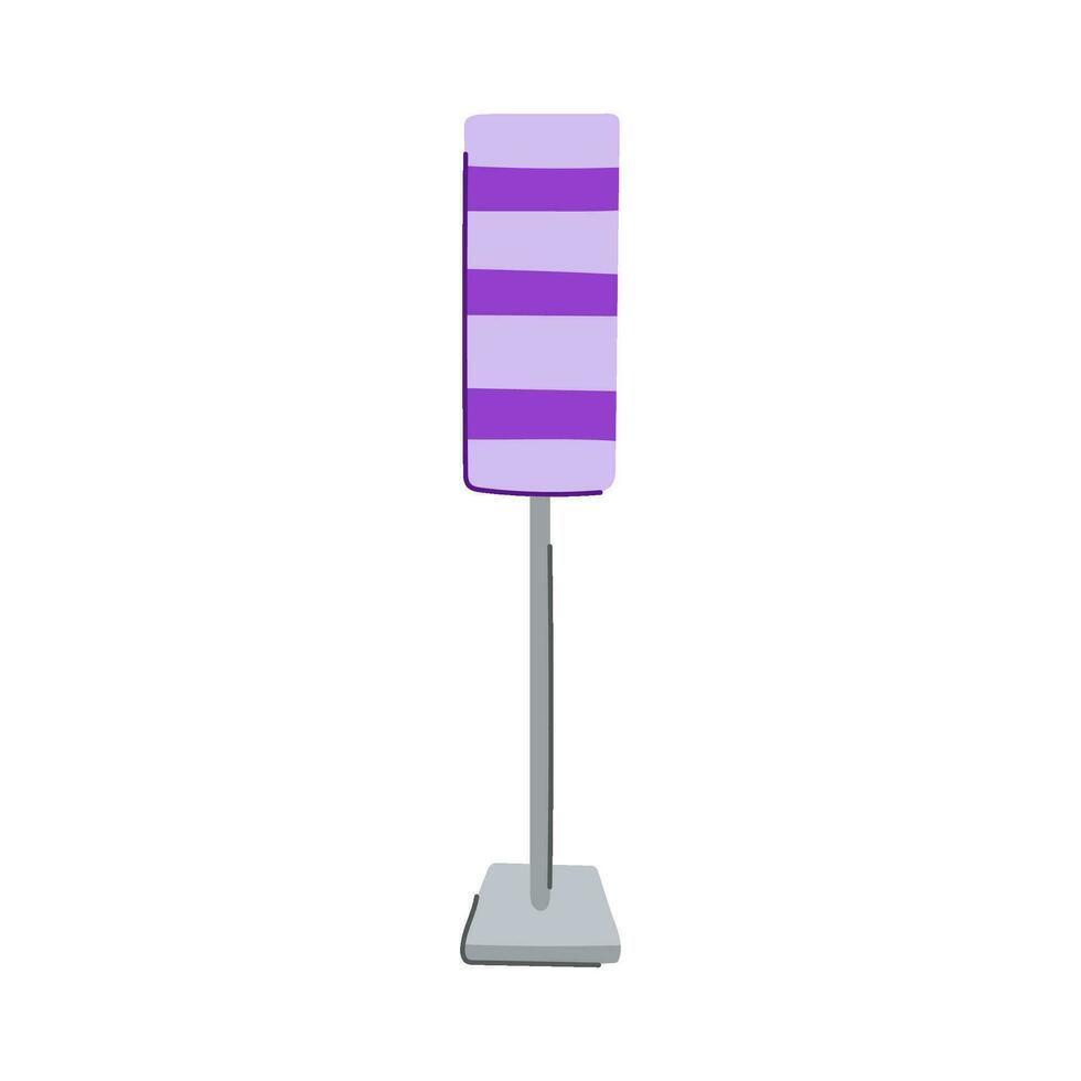 office floor lamp cartoon vector illustration