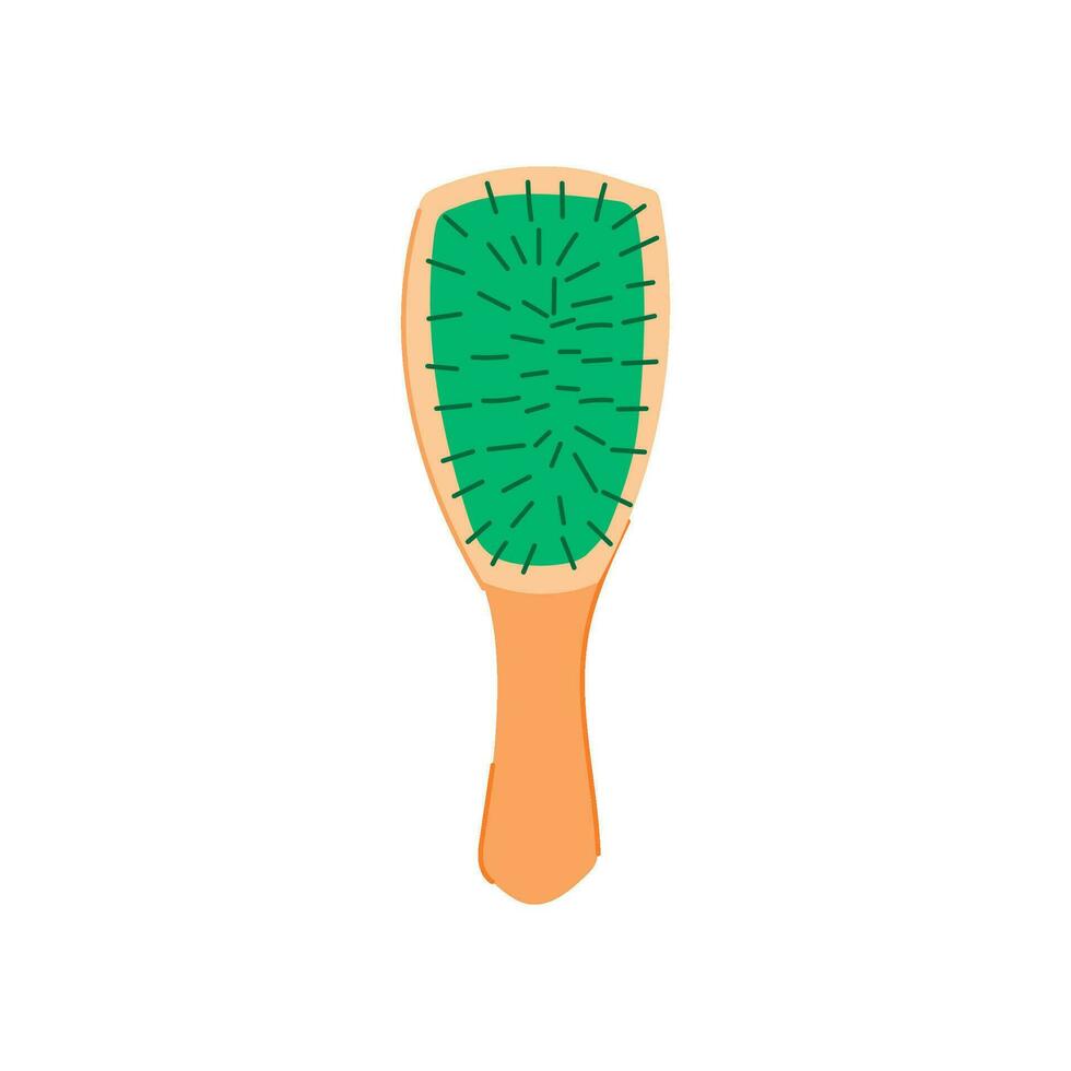 equipment hair brush cartoon vector illustration