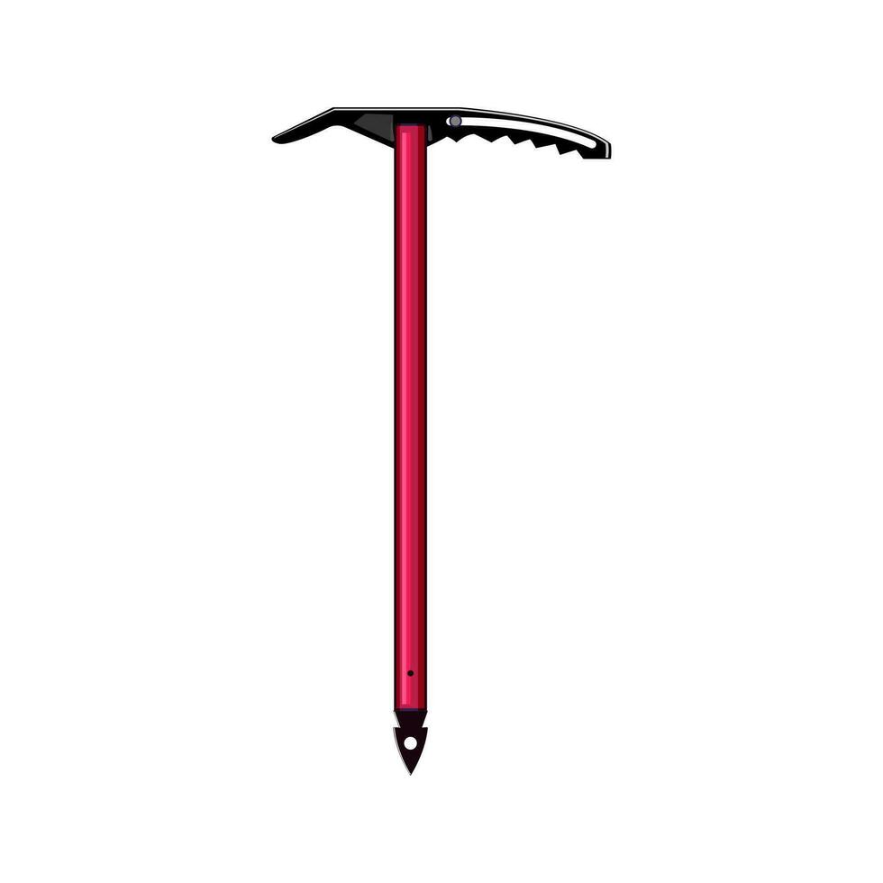 equipment ice axe cartoon vector illustration