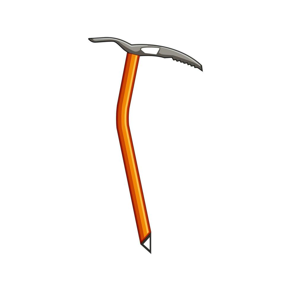 climbing ice axe cartoon vector illustration