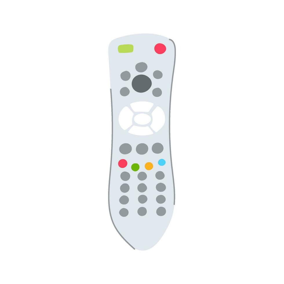 screen tv remote cartoon vector illustration