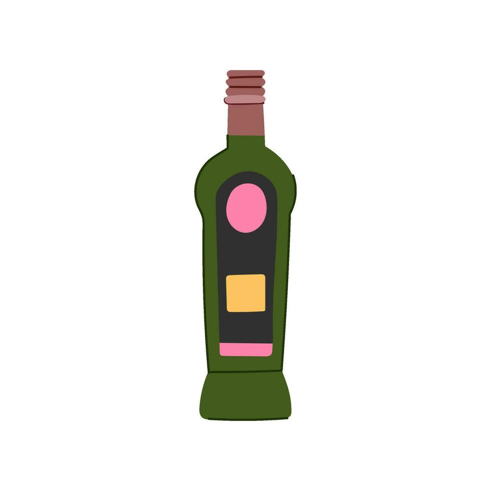 natural vinegar organic cartoon vector illustration