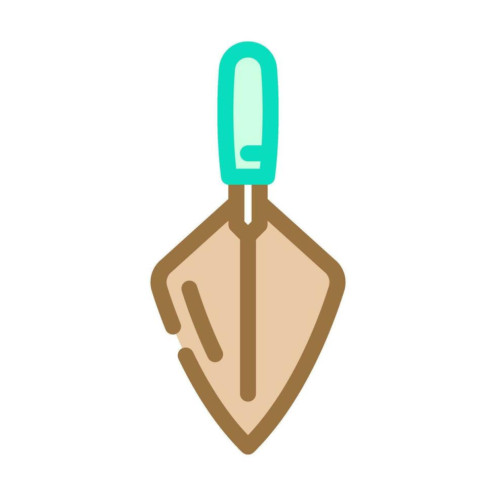 bricklayer trowel civil engineer color icon vector illustration