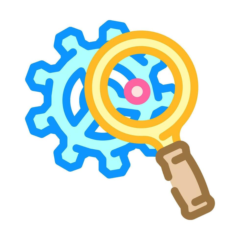 quality testing tool work color icon vector illustration