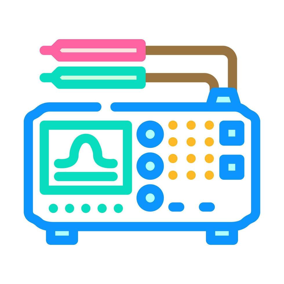 test equipment tool work color icon vector illustration