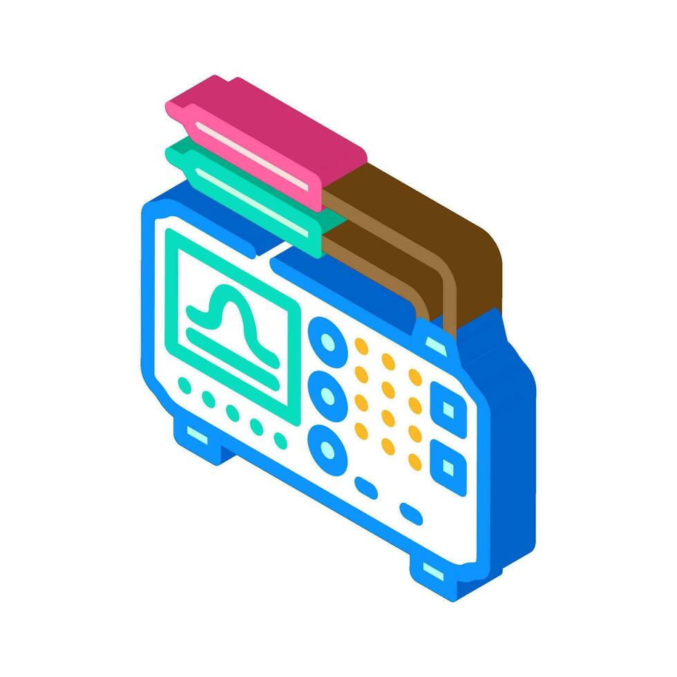 test equipment tool work isometric icon vector illustration
