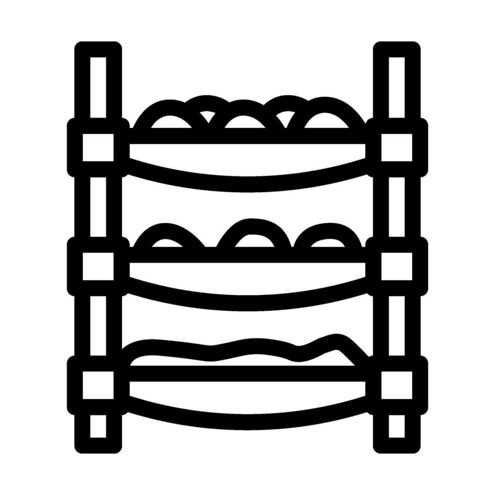 vertical farming environmental line icon vector illustration