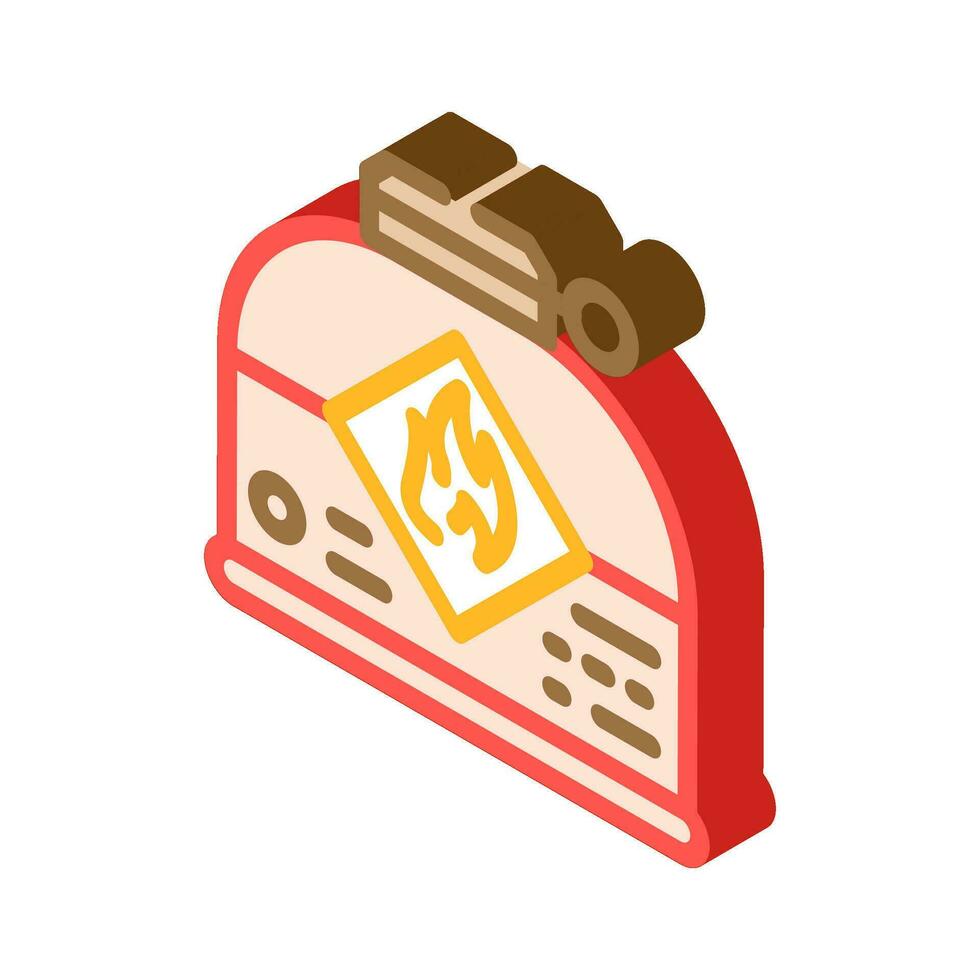 stove fuel mountaineering adventure isometric icon vector illustration