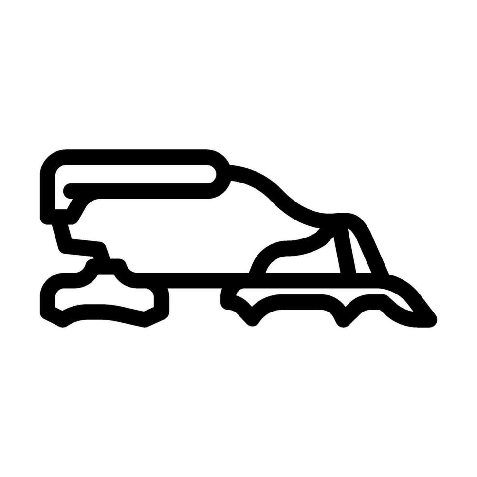 crampons mountaineering adventure line icon vector illustration
