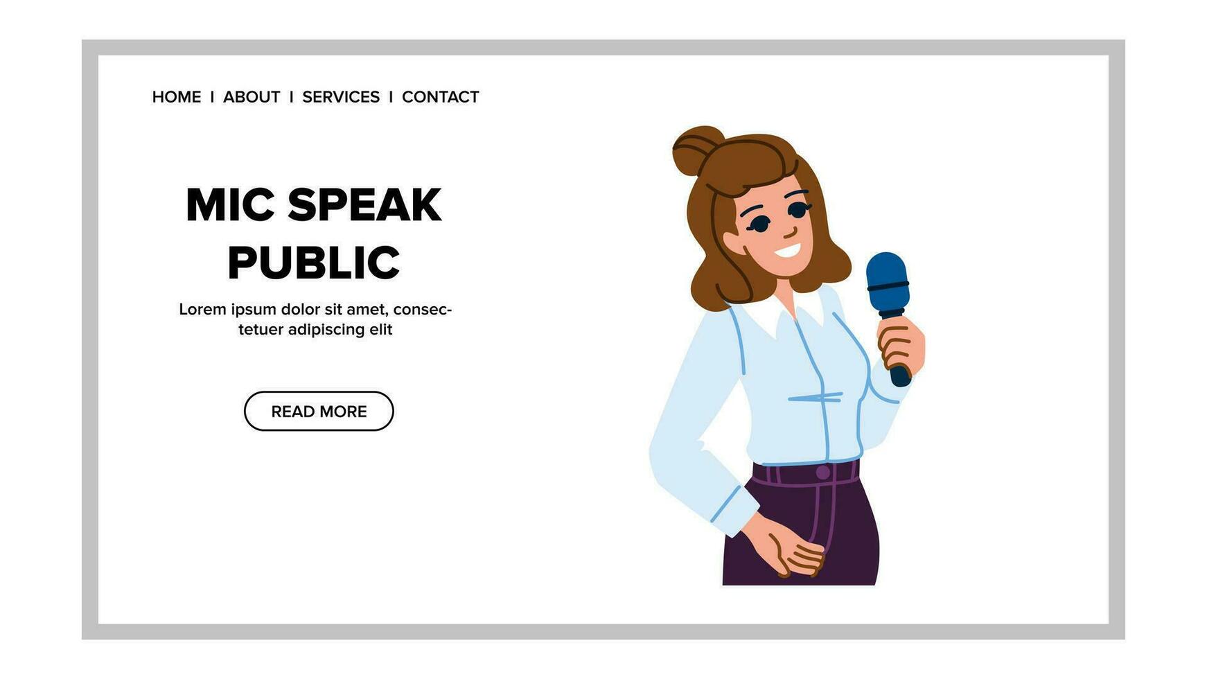 conference mic speak public vector